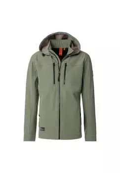 Куртка Softshell однотонная Casamoda, зеленый