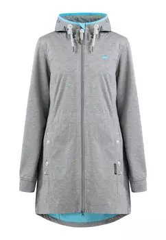 Куртка софтшелл Schmuddelwedda, цвет Grau Melange Dunkelaqua