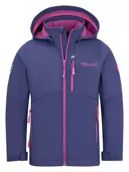 Куртка софтшелл Trollkids Balestrand, фиолетовый