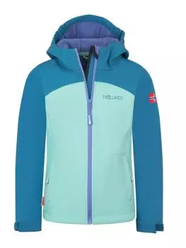 Куртка софтшелл Trollkids, цвет hellblau/blau