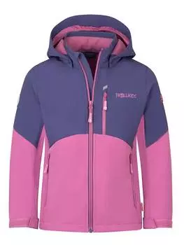 Куртка софтшелл Trollkids, цвет lila/rosa