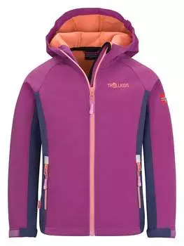 Куртка софтшелл Trollkids Kristiansand, фиолетовый