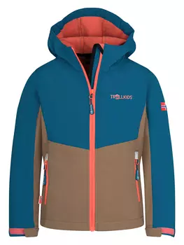 Куртка софтшелл Trollkids Kristiansand, синий