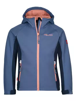 Куртка софтшелл Trollkids Kristiansand, синий