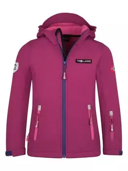 Куртка софтшелл Trollkids Oslofjord, розовый