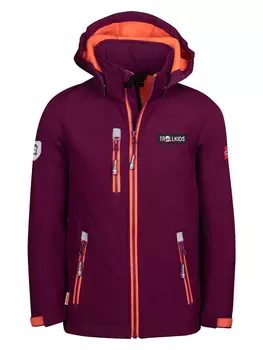 Куртка софтшелл Trollkids Preikestolen, фиолетовый