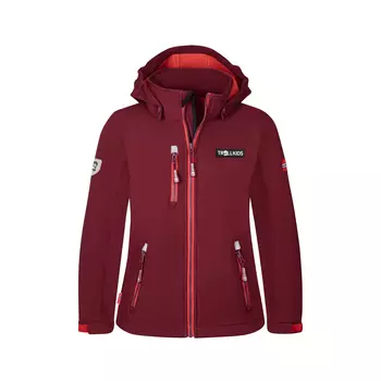 Куртка софтшелл Trollkids Softshell Jacke Preikestolen, цвет Burgunderrot/Helles Kirschrot