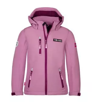 Куртка софтшелл Trollkids Softshell Jacke Preikestolen, цвет Violett/Pflaume