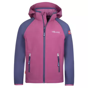 Куртка софтшелл Trollkids Softshell Jacke Zip Off Rondane, цвет Malvenpink/Violettblau