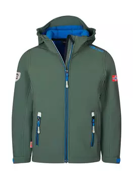 Куртка софтшелл Trollkids Trollfjord, хаки