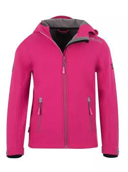 Куртка софтшелл Trollkids Trollfjord, розовый