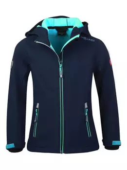 Куртка софтшелл Trollkids Trollfjord, темно синий