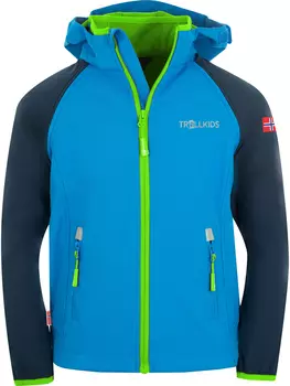 Куртка софтшелл Trollkids Zipp Off Rondane XT, цвет Hellblau/Dunkelblau