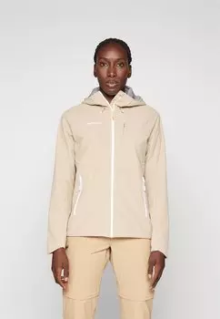 Куртка Softshell ULTIMATE COMFORT HOODED JACKET WOMEN Mammut, цвет savannah