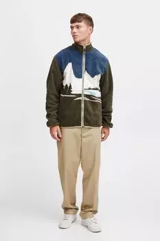 Куртка !SOLID Fleecejacke SDHabis, зеленый