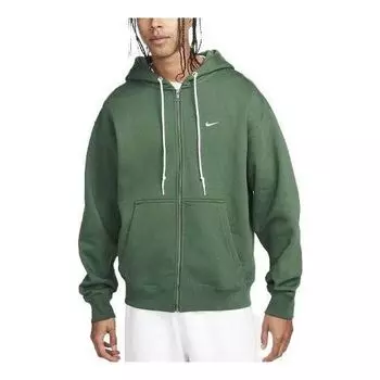 Куртка solo swoosh full-zip hoodie 'green' Nike, мультиколор
