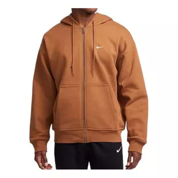 Куртка solo swoosh jacket 'brown' Nike, коричневый