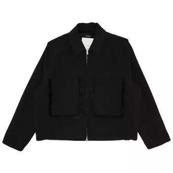 Куртка Song for the Mute Crop Patch Pocket Jacket Black, черный