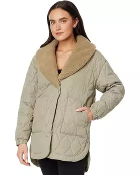 Куртка Spiritual Gangster Ivy Quilted Sherpa, цвет Dark Matcha