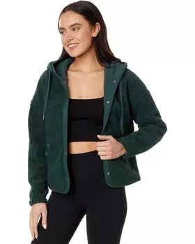 Куртка Spiritual Gangster Nessa Hoodie Sherpa, цвет Deep Forest