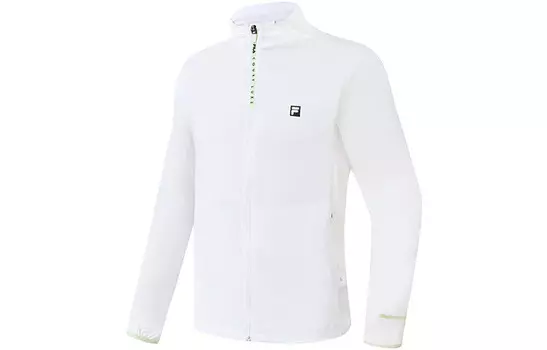 Куртка спортивная мужская белая Fila, цвет Jade White