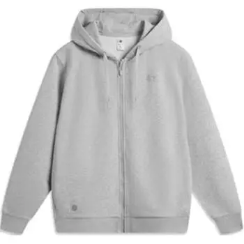 Куртка, спортивная трендовая серия LiNing, унисекс, серый меланж