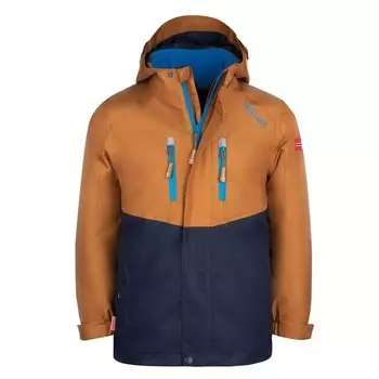 Куртка спортивная Trollkids, цвет bronzierter ocker/navyblau