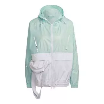 Куртка sports hooded zipper frozen green jacket Adidas, бежевый