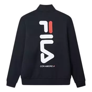Куртка sports knit long sleeves jacket blue Fila, синий