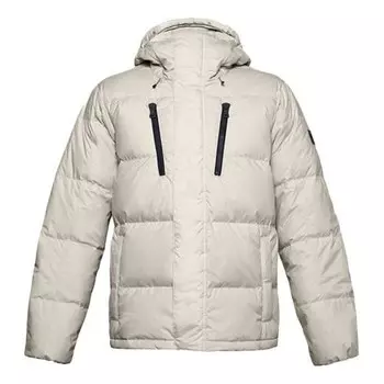 Куртка sportstyle fleece down jacket 'white' Under Armour, белый