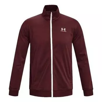 Куртка sportstyle tricot training jacket 'burgundy' Under Armour, бургундия