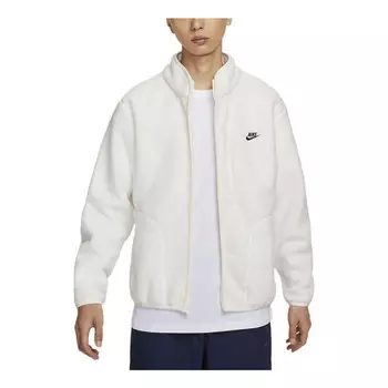 Куртка sportswear club fleece jacket 'white' Nike, мультиколор