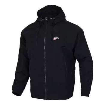 Куртка sportswear heritage windrunner jacket black Nike, черный
