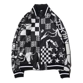 Куртка sportswear jacket 'checkerboard' Nike, белый
