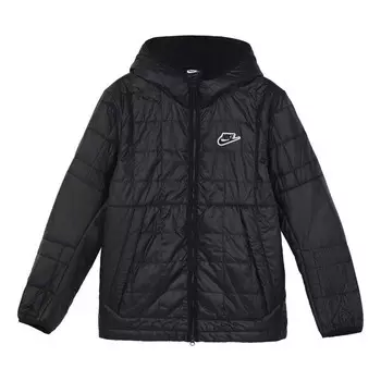 Куртка sportswear synthetic-fill cotton clothes men's black Nike, черный
