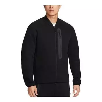 Куртка sportswear tech fleece men's bomber jacket 'black' Nike, черный