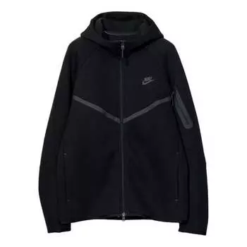 Куртка sportswear tech fleece windrunner jacket asia sizing 'black' Nike, черный