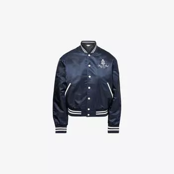 Куртка Sporty & Rich нейлоновая бейсбольная, синий