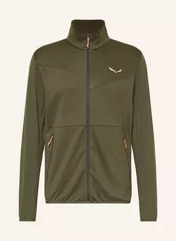 Куртка среднего слоя Puez Cammino Salewa, зеленый