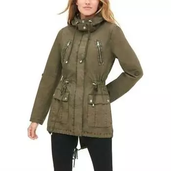 Куртка средней длины Parachute Fish Tail Utility в зеленом цвете Levi's