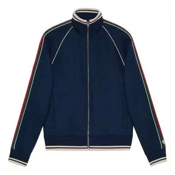 Куртка ss21 zipper long sleeves jacket navy blue Gucci, синий