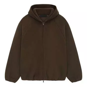 Куртка ss25 relaxed brushed hooded jacket Fear Of God Essentials, коричневый