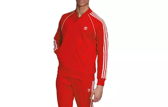 Куртка SST мужская алая Adidas Originals, цвет Scarlet