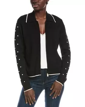 Куртка St. John Pointelle, черный