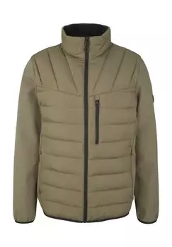 Куртка стандартного кроя, на молнии, мужская TOM TAILOR, цвет Dusty Olive