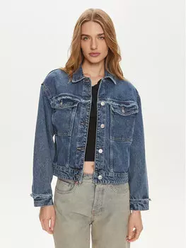 Куртка стандартного кроя Pieces, синий