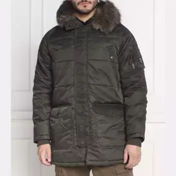 Куртка стандартного кроя Superdry, зеленый