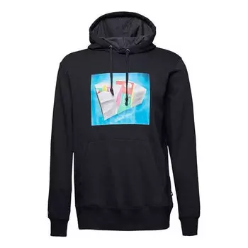 Куртка star chevron 3d court pullover hoodie 'black' Converse, черный