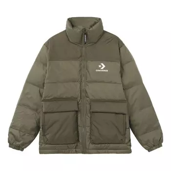 Куртка star chevron down jacket 'olive green' Converse, зеленый
