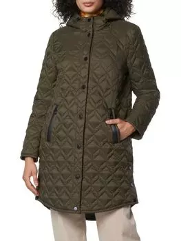 Куртка Стеганая Andrew Marc Rialto прямого кроя, forest